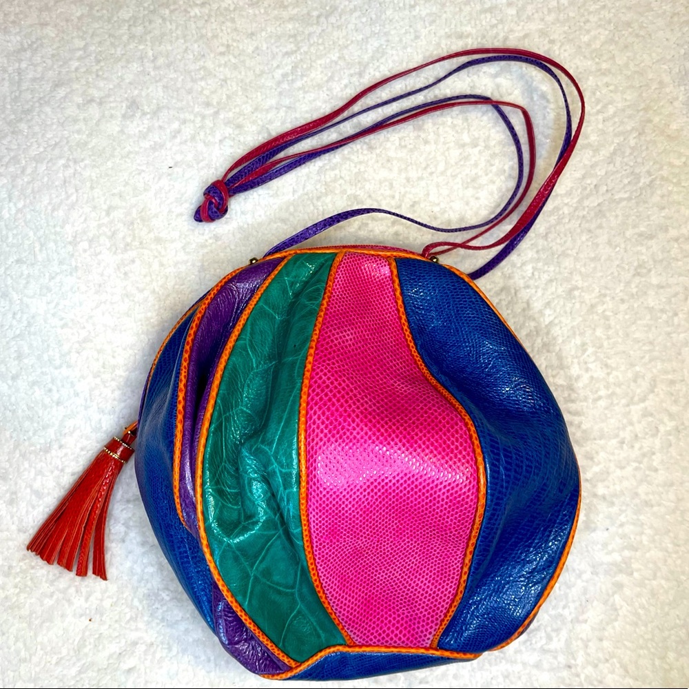 Vintage Sharif sphere multicolored shoulder bag